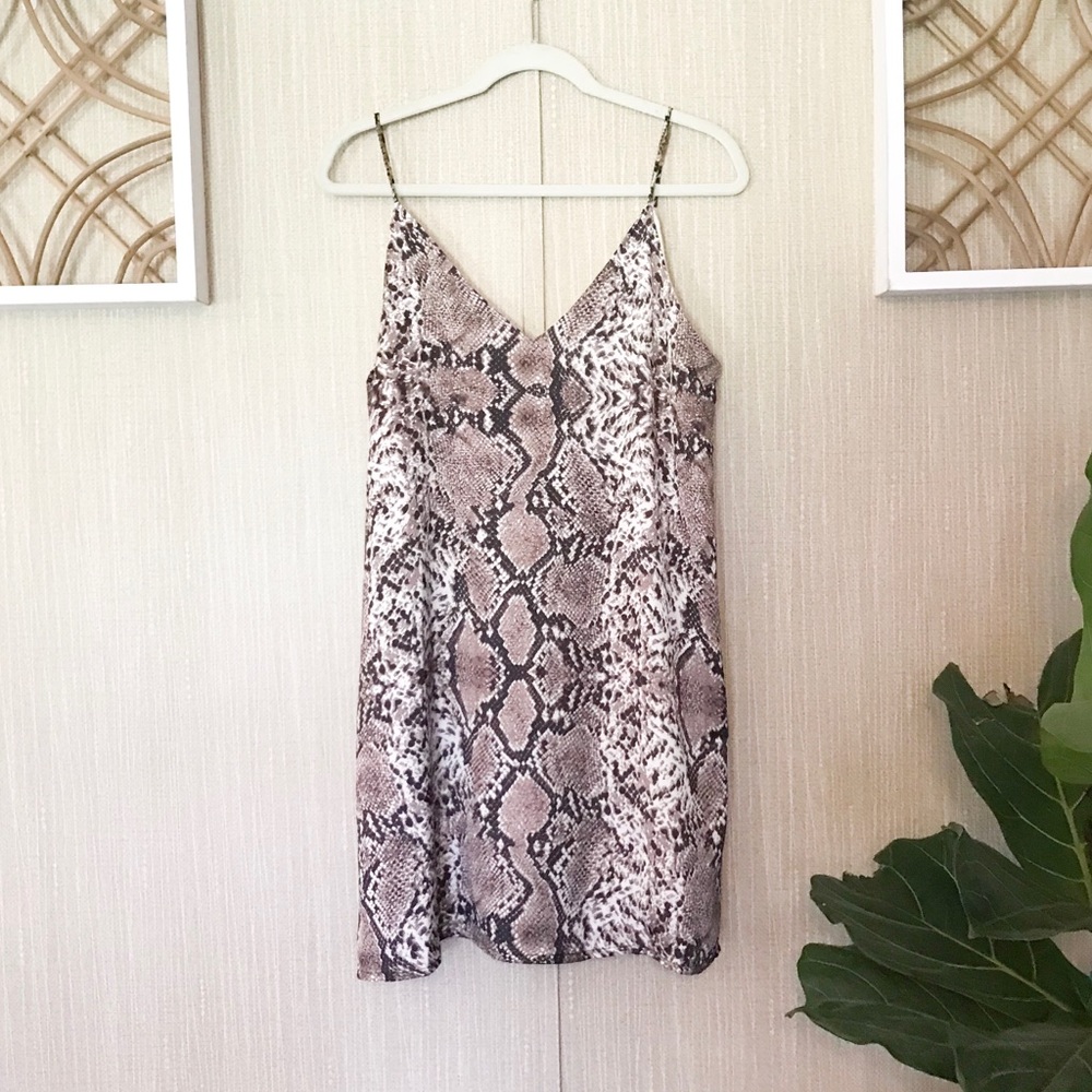 Snakeskin tank dress
